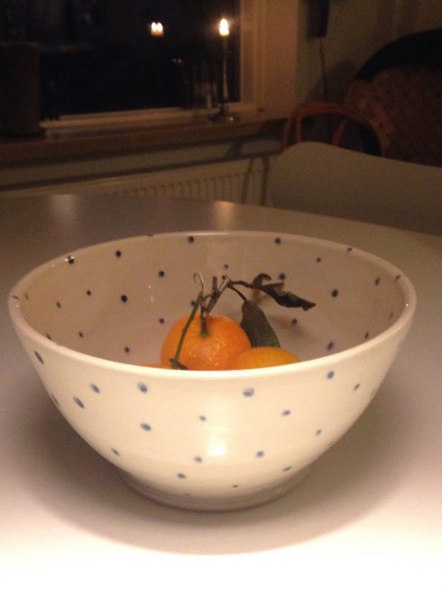 Keramiknissens nye frugtskål